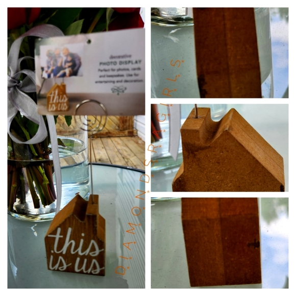 NWT This Is Us Wood Block Picture Card Photo Holder Stand - Picture 8 of 15
